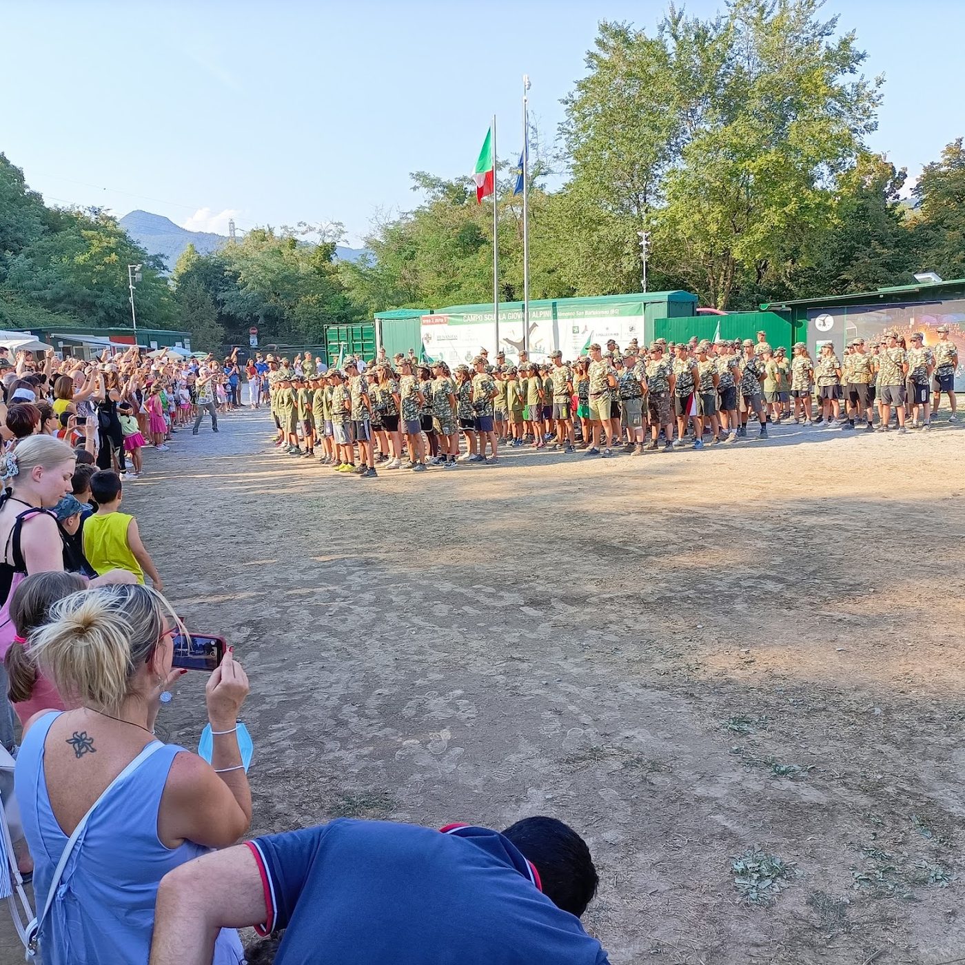 Cerimonia di chiusura con le famiglie