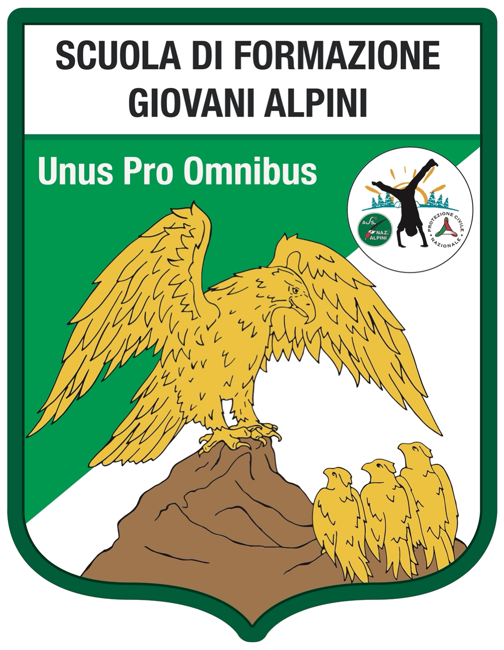 Stemma Scuola di Formazione Giovani Alpini — Unus Pro Omnibus