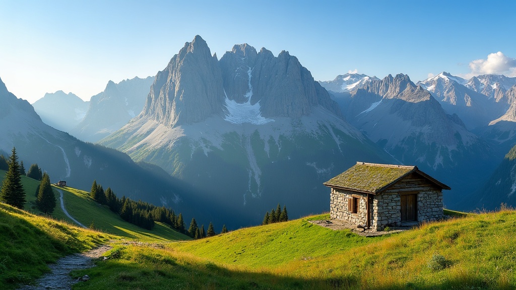Panorama delle Orobie bergamasche attorno al rifugio