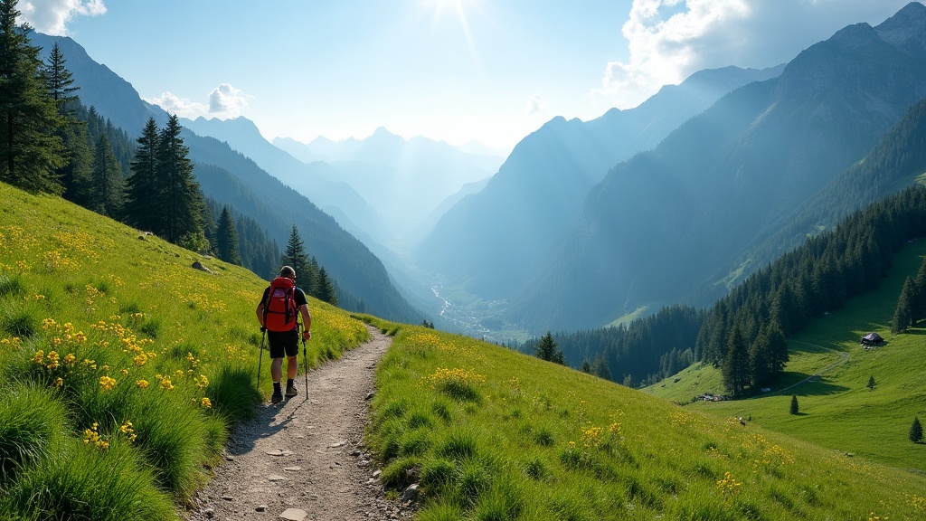 Sentiero escursionistico verso il rifugio